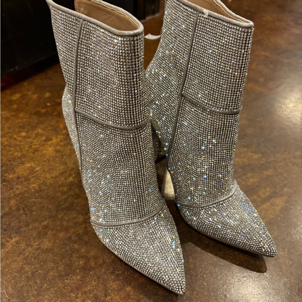 Steve Madden Rhinestone Booties - Picture 3 of 9
